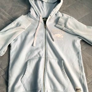 Roots light blue zip-up sweater ( US S )